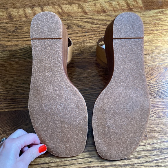 Steve Madden Harleign Wedge Sandal - Cognac - Picture 5 of 7